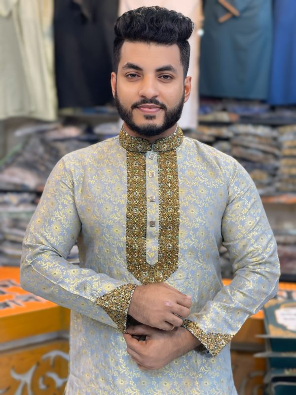 লাক্সারি কাতান পাঞ্জাবি [ LK-53 ] - Image 1